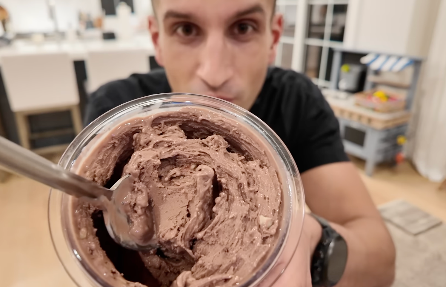 Sahil Blooms Ninja CREAMi chocolate protein ice cream